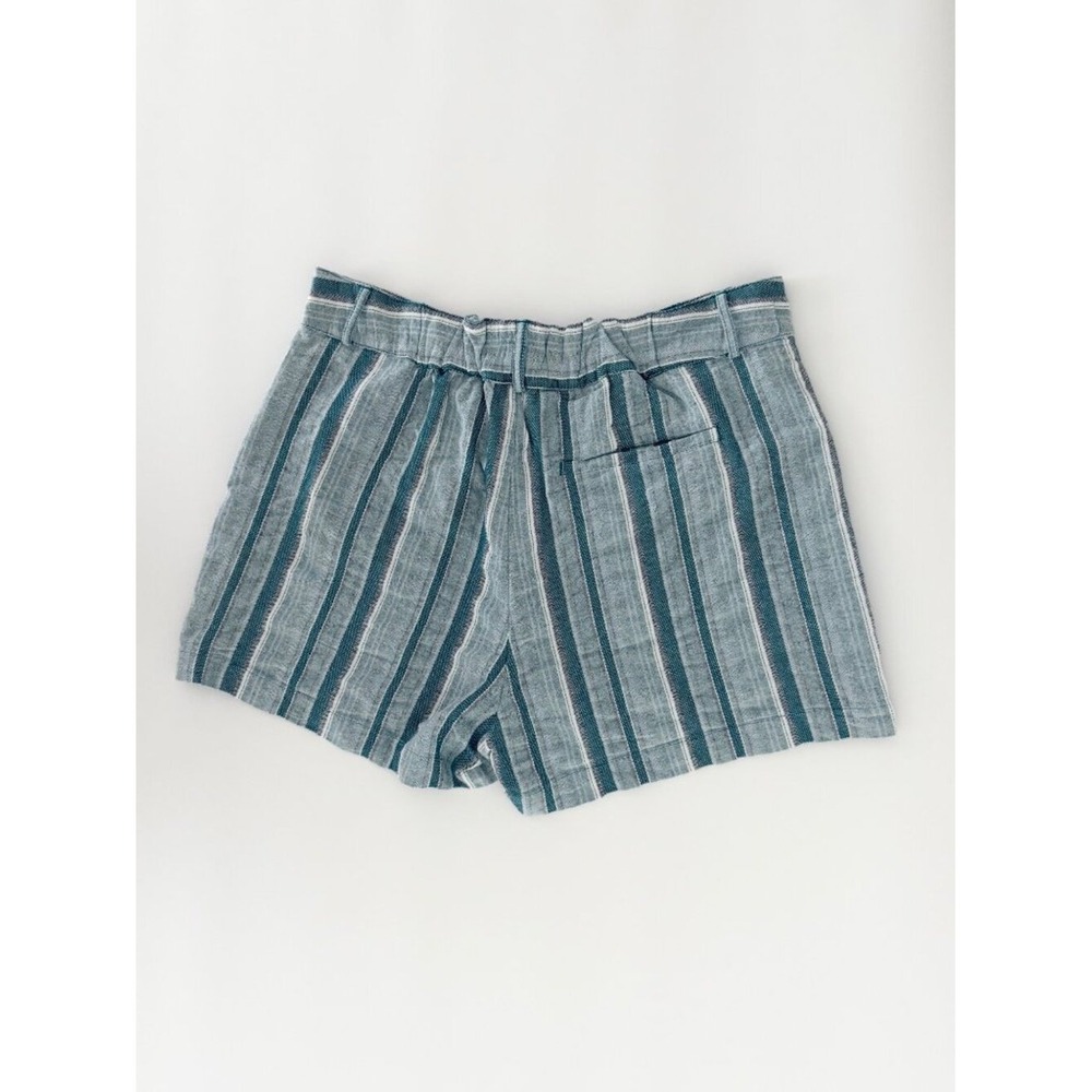NWT Roxy Sailing Dream Stripe Drawstring Cotton Beach Coastal Shorts Nautical L - Picture 3 of 15